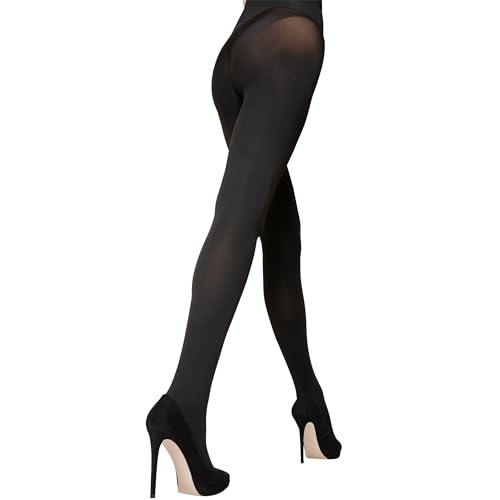Schwarze Strumpfhose mit 100 Denier, weich, stark, nahtlos, dick, schwarz, Damenstrumpfhose mit glattem, bequemem, tiefem Bund und nicht verblassendem dehnbarem 3D-Lycra-Stoff, Schwarz , XS Petite Schwarze Strumpfhose mit 100 Denier, weich, stark, nahtlos, dick, schwarz, Damenstrumpfhose mit glattem, bequemem, tiefem Bund und nicht verblassendem dehnbarem 3D-Lycra-Stoff, Schwarz , XS Petite von My Black Tights