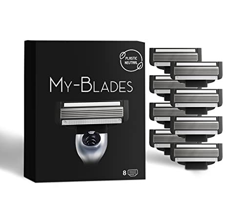 My-Blades® Rasierklingen kompatibel mit Gillette Mach3 – Plastikarm, Umweltfreundlich – 8 Hochwertige Ersatzklingen mit 5-fach Klinge My-Blades® Rasierklingen kompatibel mit Gillette Mach3 – Plastikarm, Umweltfreundlich – 8 Hochwertige Ersatzklingen mit 5-fach Klinge von My-Blades