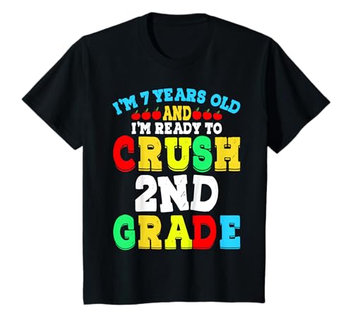 Kinder Ich Bin 7 Jahre alt und bereit, Schüler der 2. Klasse zu vernichten T-Shirt Kinder Ich Bin 7 Jahre alt und bereit, Schüler der 2. Klasse zu vernichten T-Shirt von My Casual Tees