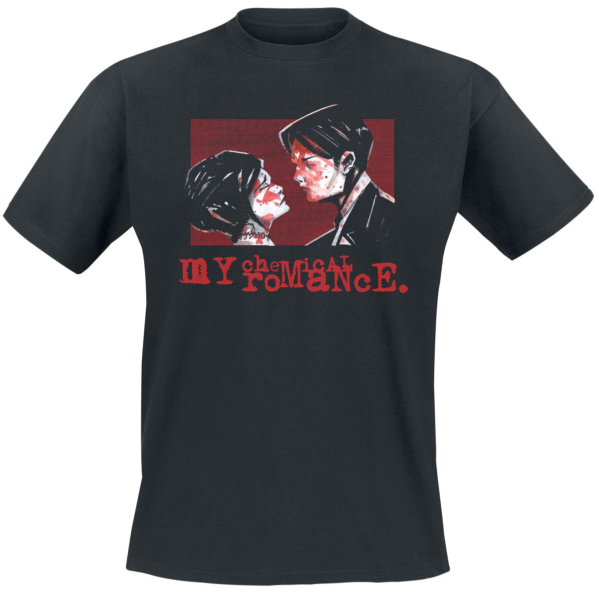 My Chemical Romance Faces T-Shirt schwarz in L von My Chemical Romance