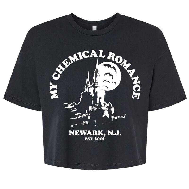 My Chemical Romance Newark Castle Crop T-Shirt schwarz in L von My Chemical Romance