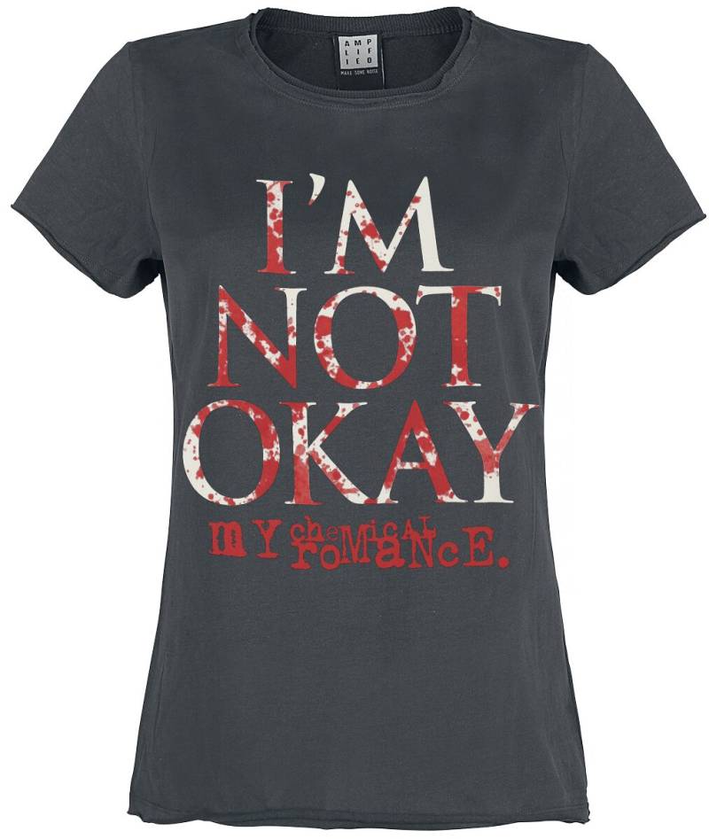 My Chemical Romance T-Shirt - Amplified Collection - I'm Not Okay - S bis XL - für Damen - Größe L - charcoal  - Lizenziertes Merchandise! von My Chemical Romance