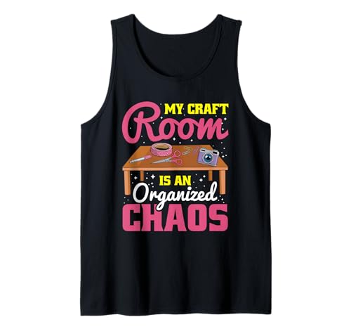 Tolles Scrapbooking Apparel Männer Frauen Kinder Bastel Fans Tank Top von My Craft Room Is An Organized Chaos