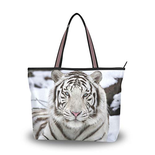 My Daily Damen-Handtasche mit weißem Tiger., Mehrere (multi), Large von My Daily