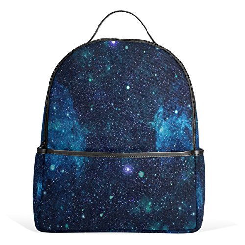 My Daily Rucksack mit Galaxie-Stern und Nebel, Universum, für Jungen und Mädchen, Schule, Büchertasche, Tagesrucksack, Blau, multi, 12.6"L × 14.8"H x 5"W von My Daily