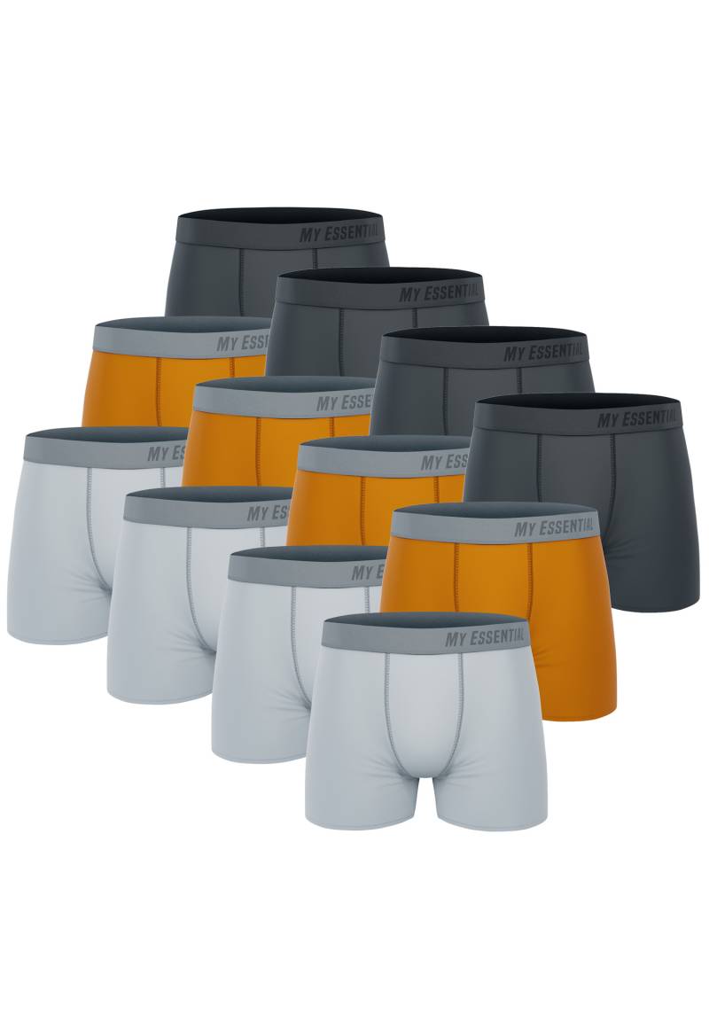 12 er Pack My Essential Clothing Basic Boxershorts Cotton Bio Herren Shorts Unte... von My Essential Clothing