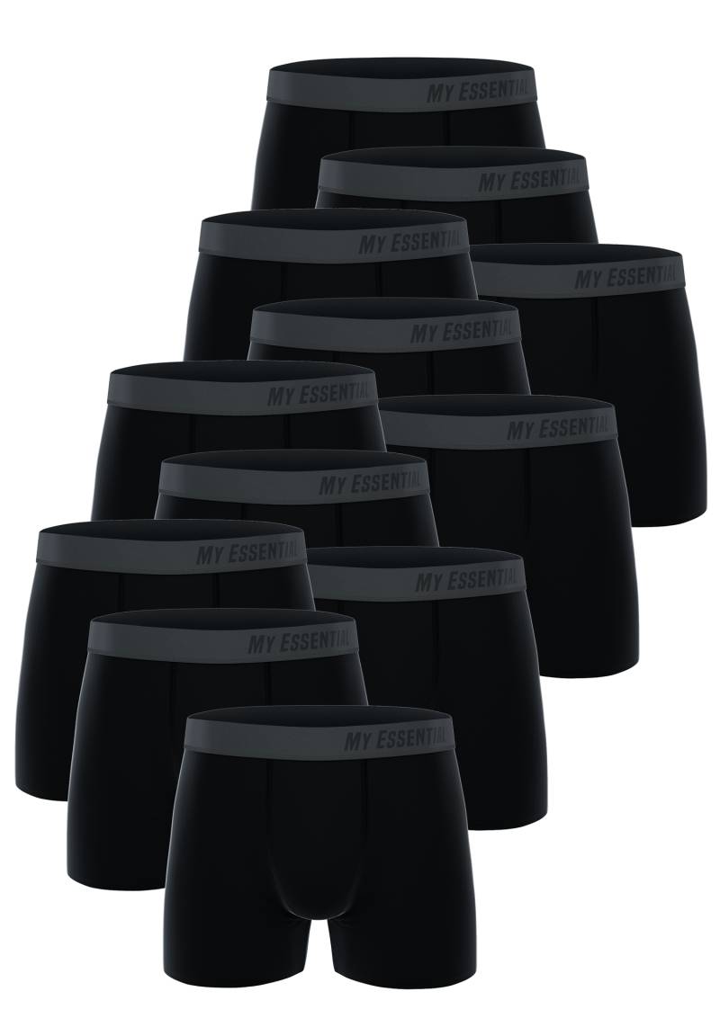 12 er Pack My Essential Clothing Basic Boxershorts Cotton Bio Herren Shorts Unte... von My Essential Clothing