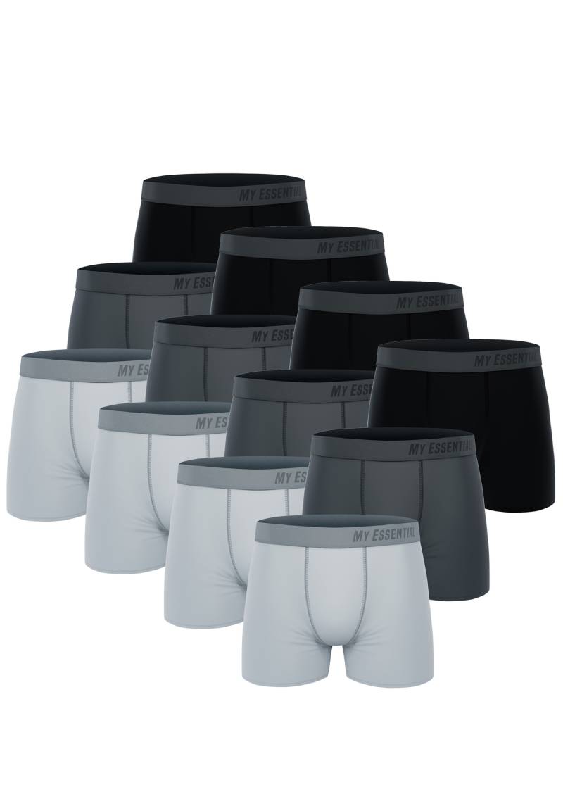 12 er Pack My Essential Clothing Basic Boxershorts Cotton Bio Herren Shorts Unte... von My Essential Clothing