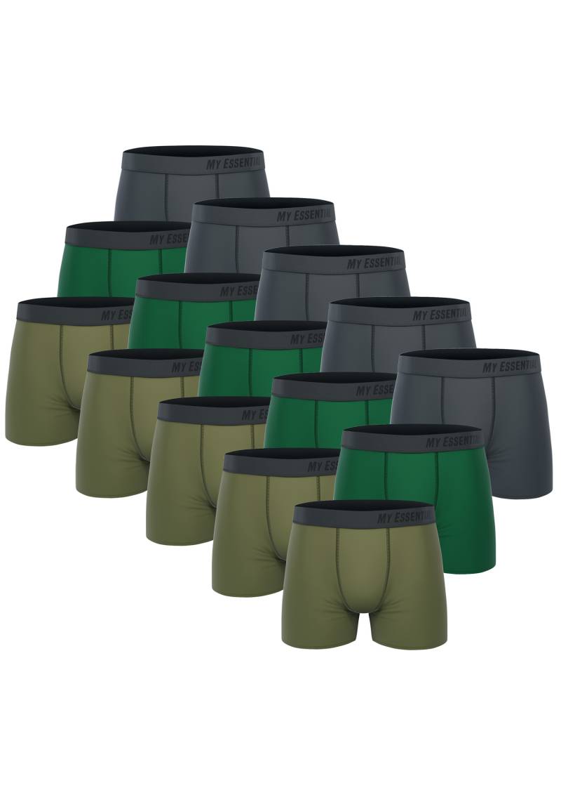 15 er Pack My Essential Clothing Basic Boxershorts Cotton Bio Herren Shorts Unte... von My Essential Clothing