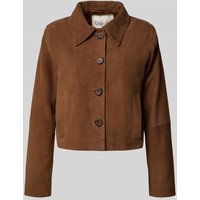 My Essential Wardrobe Regular Fit Jacke aus echtem Ziegenvelours Modell 'Petra' in Cognac, Größe 36 My Essential Wardrobe Regular Fit Jacke aus echtem Ziegenvelours Modell 'Petra' in Cognac, Größe 36 von My Essential Wardrobe