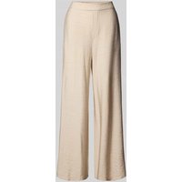 My Essential Wardrobe Straight Leg Stoffhose in Crinkle-Optik Modell 'Kelly' in Sand, Größe 42 von My Essential Wardrobe