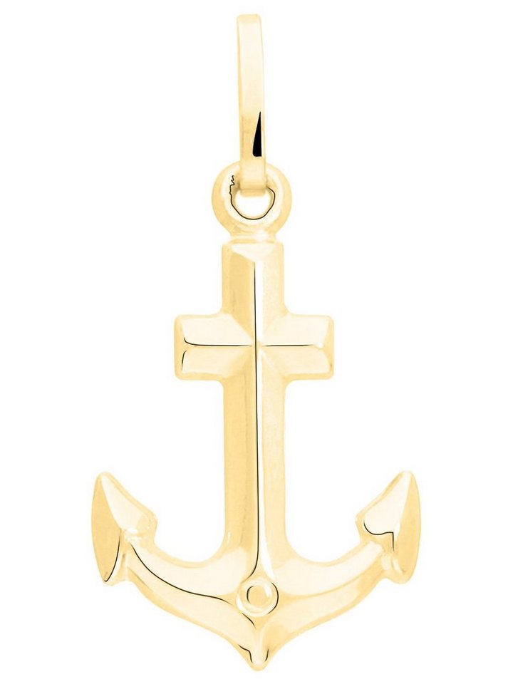 My Gold Ankeranhänger Damen & Mädchen Anker Anhänger Gold 585 Gelbgold (14 Karat) - Amalfi (Set, 1-tlg., inkl. Schmuckbox), Geschenke von My Gold