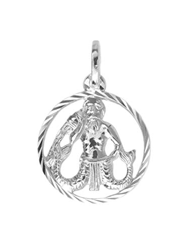 My Gold Damen Herren Kinder Anhänger Sternzeichen Wassermann Sterlingsilber 925 ECHTES Silber (Ohne Kette) Ø 12mm Rund Horoskop Gavno A-07068-S912-Was von My Gold