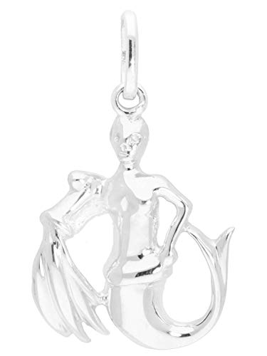 My Gold Damen Herren Kinder Sternzeichen Anhänger Wassermann Sterlingsilber 925 (Ohne Kette) Echtes Silber 14mm x 22mm Zodiac Basic A-03320-S921-Was von My Gold
