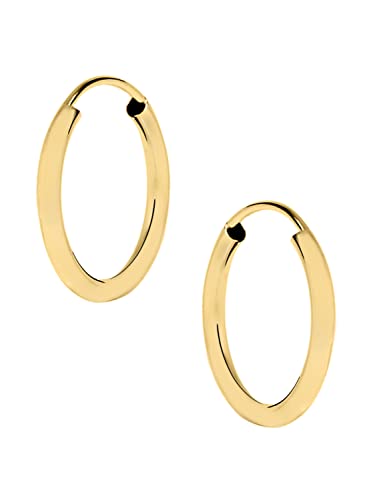 My Gold Damen Mädchen Ohrringe Gold 333 Creolen Echtes Gelbgold (8 Karat) Ø 20mm Goldohrringe Pretty V0013216 von My Gold