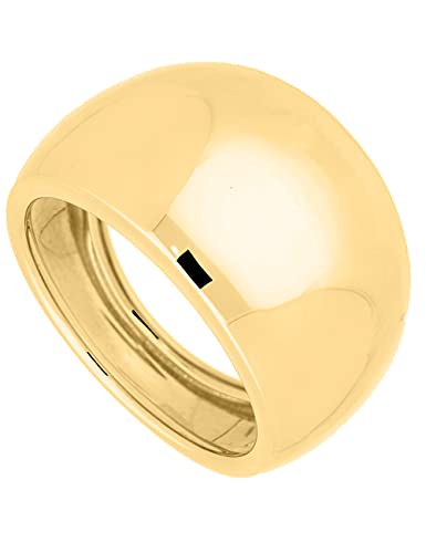 My Gold Damen Ring Gold 585 Echtes Gelbgold (14 Karat) Damenring Goldring Breit 14mm Gr. 54 Wilshere R-06062-G401-W54 von My Gold