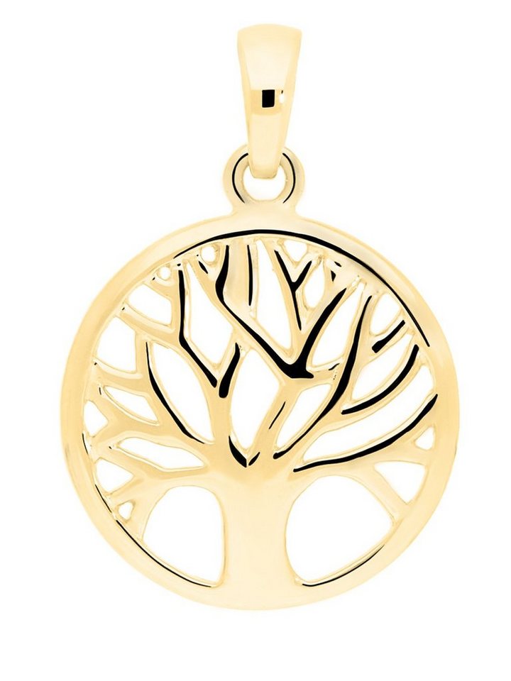 My Gold Kettenanhänger Damen & Herren Anhänger Gold 750 (18 Karat) Lebensbaum Baum - Botany (Set, 1-tlg., inkl. Schmuckbox), Geschenke von My Gold