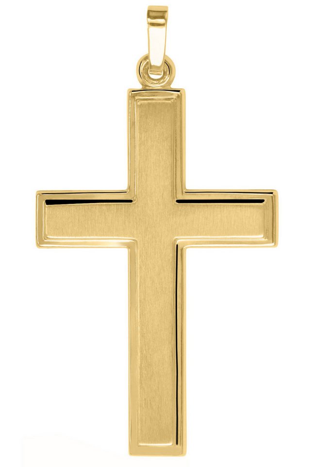 My Gold Kreuzanhänger Herren Kreuz Anhänger Gold 585 (14 Karat) - Bologna (Set, 1-tlg., inkl. Schmuckbox), Geschenke von My Gold