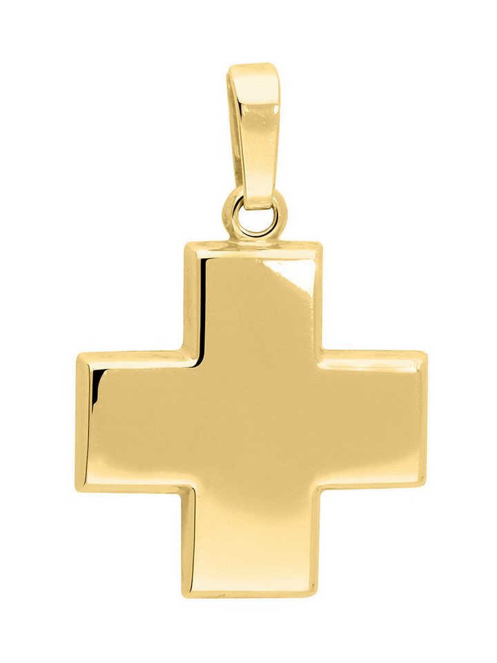 My Gold Kreuzanhänger Herren & Jungen Kreuz Anhänger 585 Gold (14 K) Goldkreuz - Star Cross (Set, 1-tlg., inkl. Schmuckbox), Geschenke von My Gold