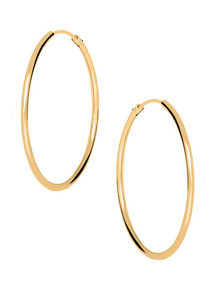 My Gold Paar Creolen Damen Ohrringe Creolen Sterling Silber 925 Gold Vergoldung - Mella (2-tlg), Geschenke von My Gold