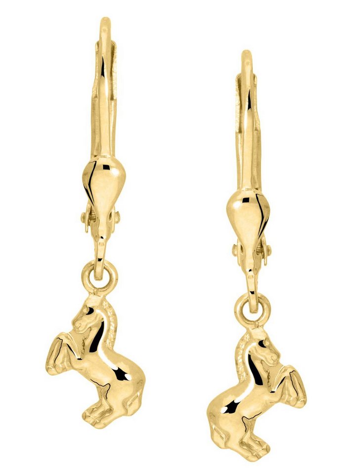 My Gold Paar Ohrhänger Mädchen Ohrringe Ohrhänger Gold 333 Pferdchen Glanz - Layla (Set, 2-tlg., inkl. Schmuckbox), Geschenke von My Gold