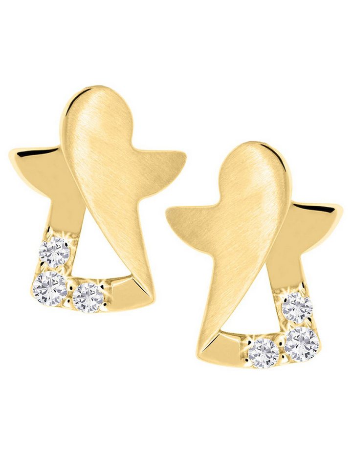 My Gold Paar Ohrstecker Kinder Ohrringe Gold 333 Engel Schutzengel - Modern Angel (inkl. Schmuckbox, 4-tlg., Set), Geschenke von My Gold