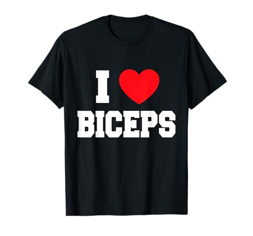 My Heart I Love Bizeps T-Shirt, Herren & Damen, Unisex-Erwachsene, Schwarz, S, Kurzarm, Klassische Passform, T-Shirt My Heart I Love Bizeps T-Shirt, Herren & Damen, Unisex-Erwachsene, Schwarz, S, Kurzarm, Klassische Passform, T-Shirt von My Heart