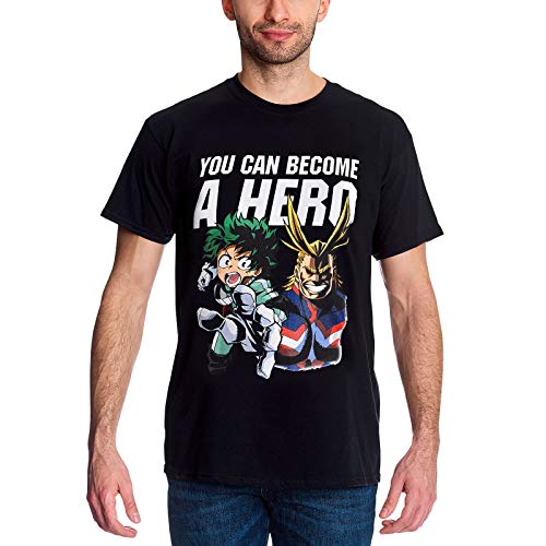 My Hero Academia Herren T-Shirt Hero Izuku All Might Baumwolle schwarz - XXL von My Hero Academia