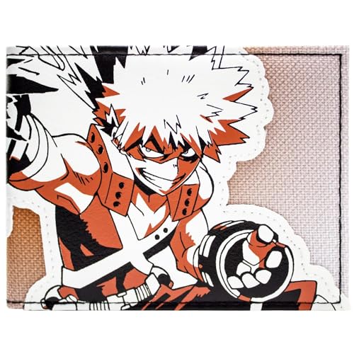 My Hero Academia Katsuki Explosion Quirk Geldbörse/Geldbeutel Bi-Fold Ausweis- & Kartenhalter, Orange von My Hero Academia