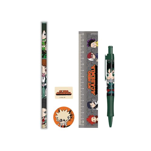 My Hero Academia - Schreibwaren-Set Chibi-Design, bunt, onesize von My Hero Academia