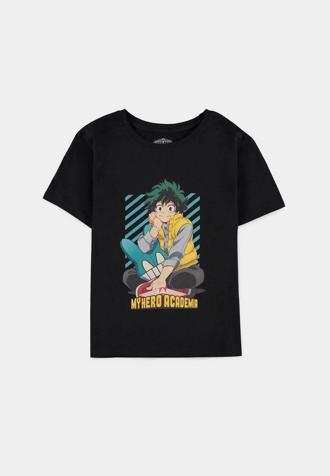 MY HERO ACADEMIA T-Shirt My Hero Academia Kids T Shirt Izuku Midoriya Neu Schwarz von MY HERO ACADEMIA