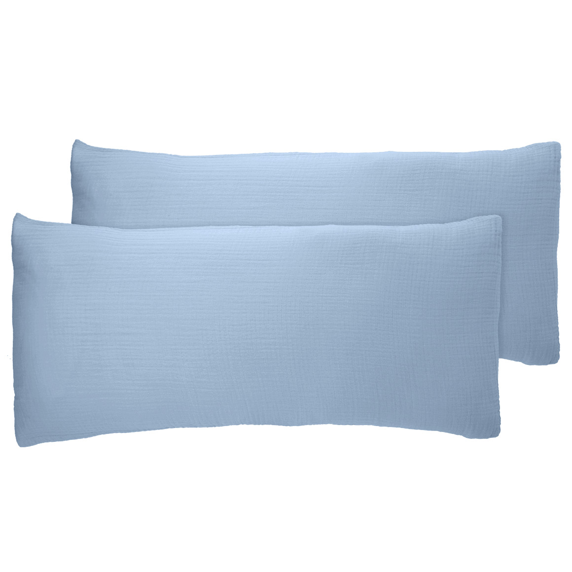 2 Musselin Kissenhüllen unifarben von My Home