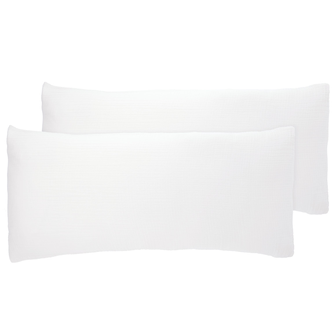 2 Musselin Kissenhüllen unifarben von My Home