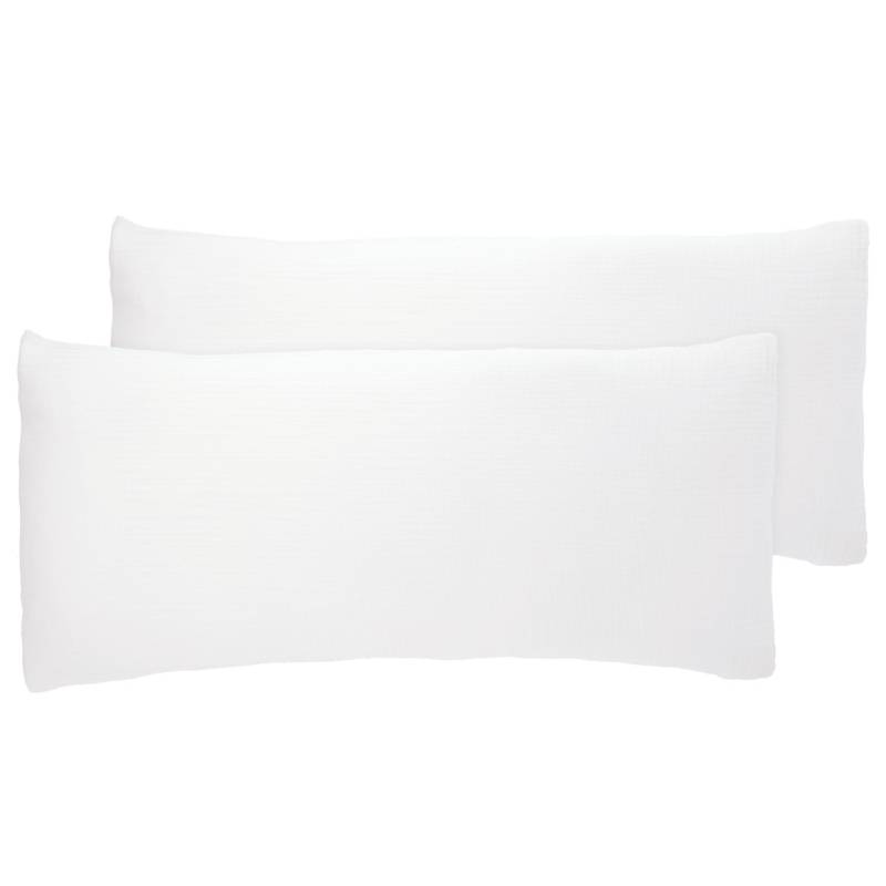 2 Musselin Kissenhüllen unifarben von My Home