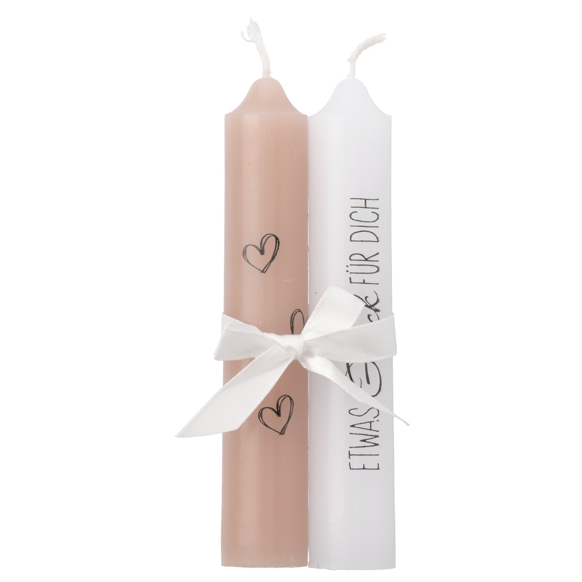 2 kleine Stabkerzen mit Spruch von My Home