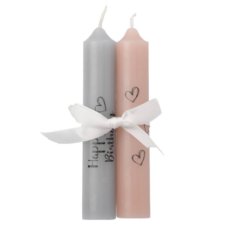 2 kleine Stabkerzen mit Spruch von My Home