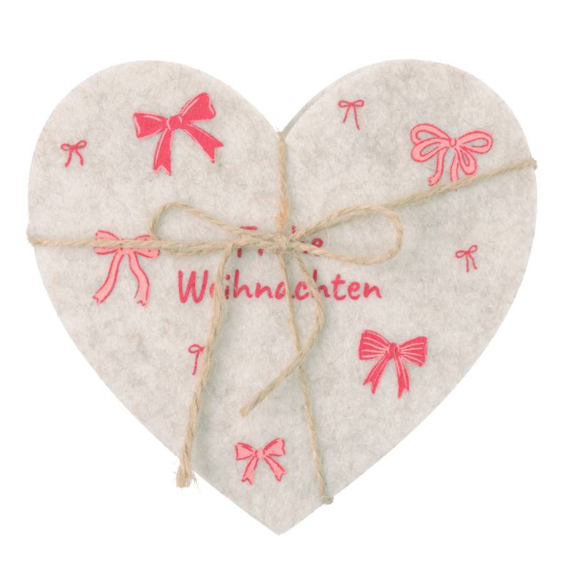 4 Untersetzer im weihnachtlichen Design von My Home