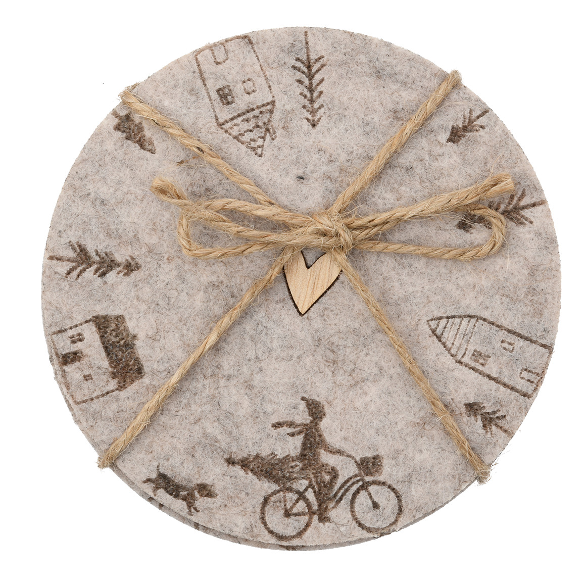 4 Untersetzer im weihnachtlichen Design von My Home