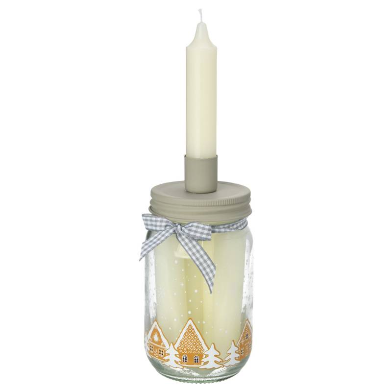 5 Kerzen im Glas mit Winter-Motiv von My Home