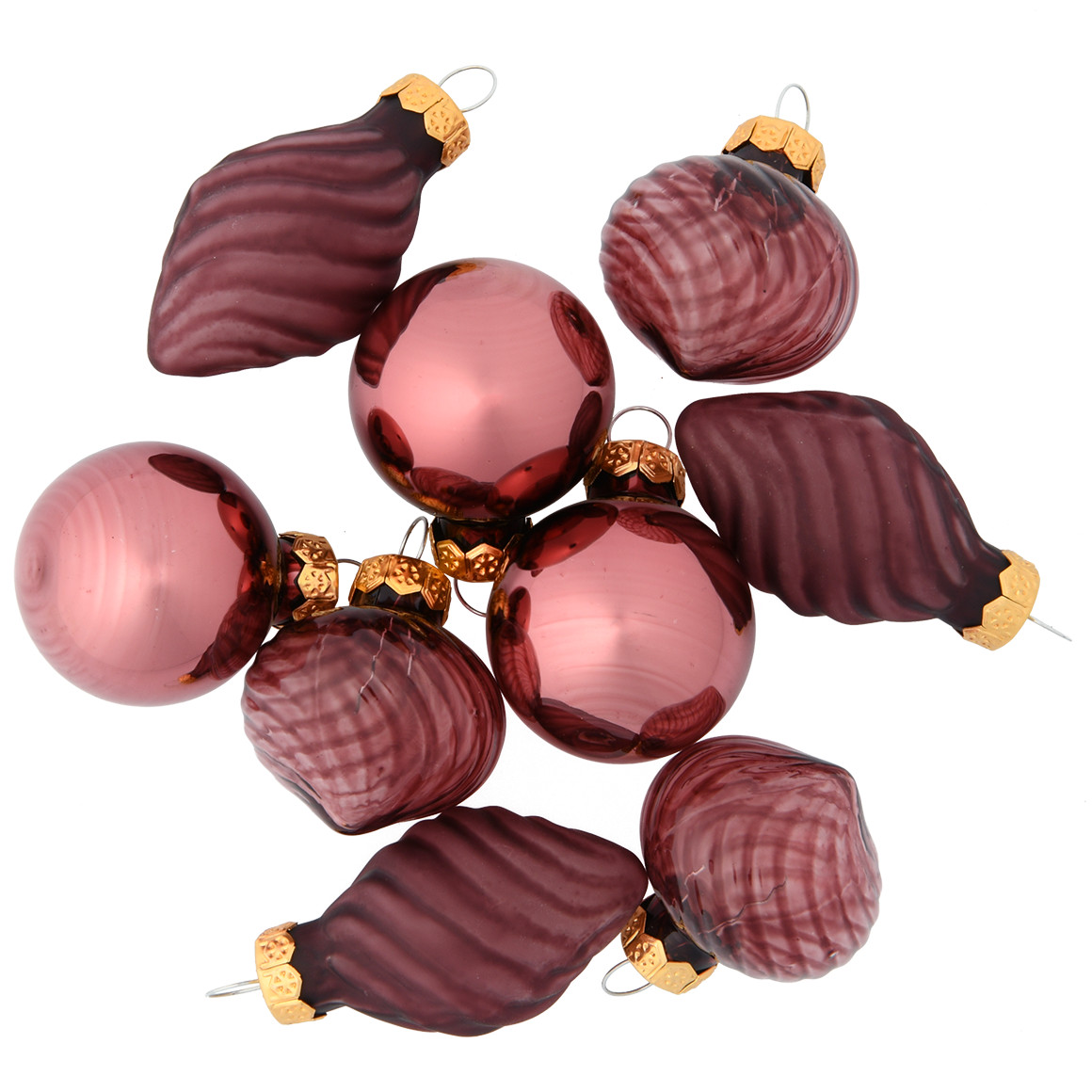 9 Weihnachtskugeln in verschiedenen Formen von My Home