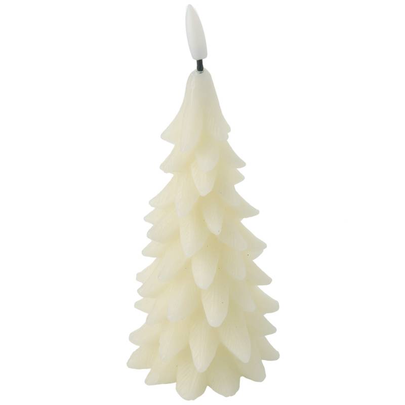 Große LED-Kerze in Tannenbaum-Optik von My Home