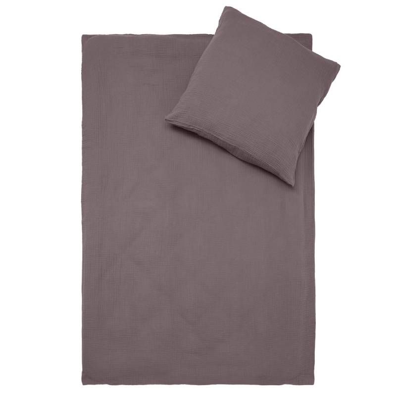 Musselin-Bettwäsche 135 x 200 cm unifarben von My Home