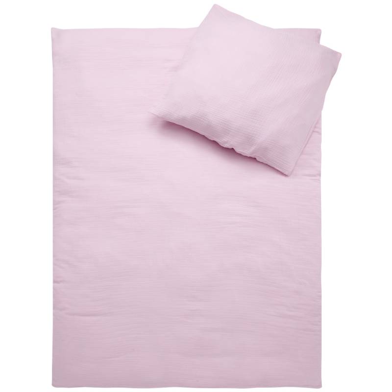 Musselin Bettwäsche 155 x 220 cm unifarben von My Home