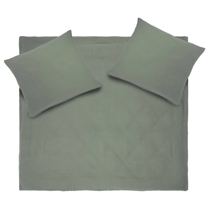 Musselin-Bettwäsche 240 x 220 cm unifarben von My Home