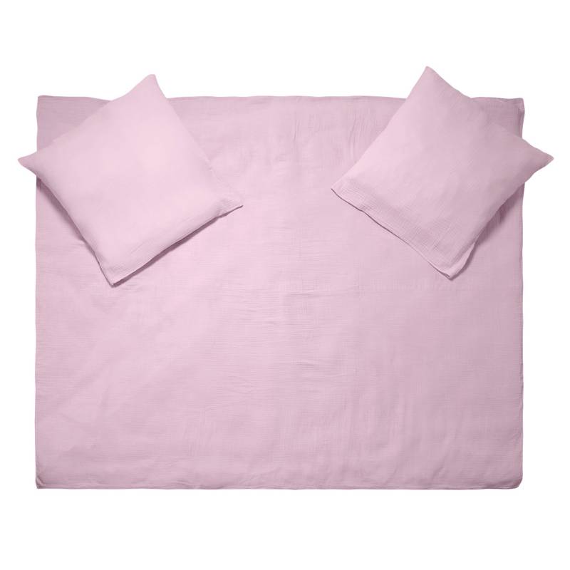 Musselin Bettwäsche 240 x 220 cm unifarben von My Home