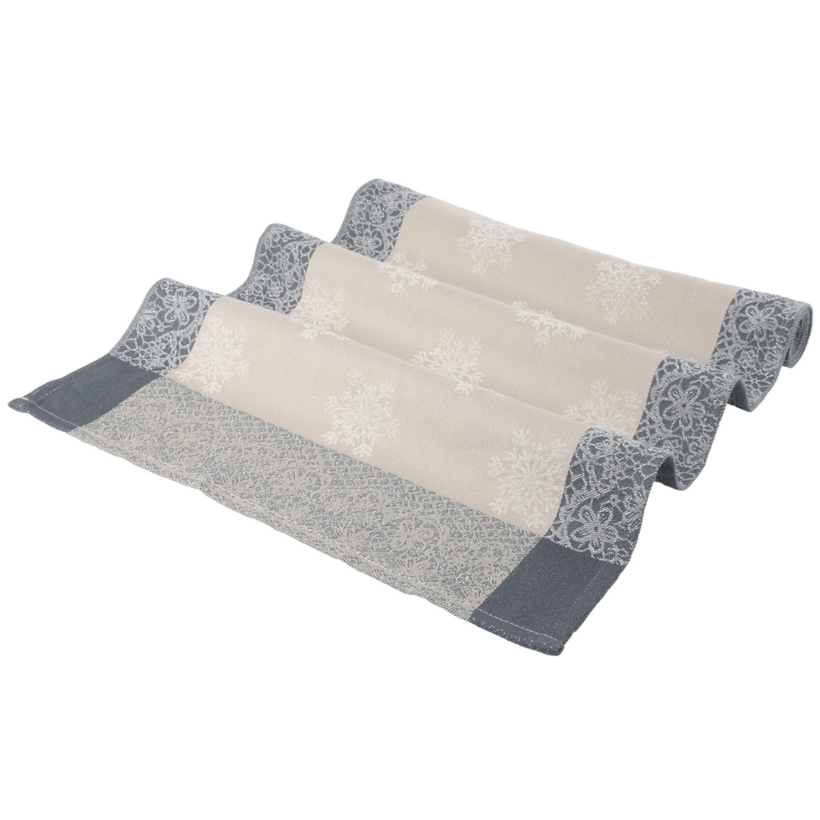 Tischläufer mit Schneeflocken-Motiven von My Home