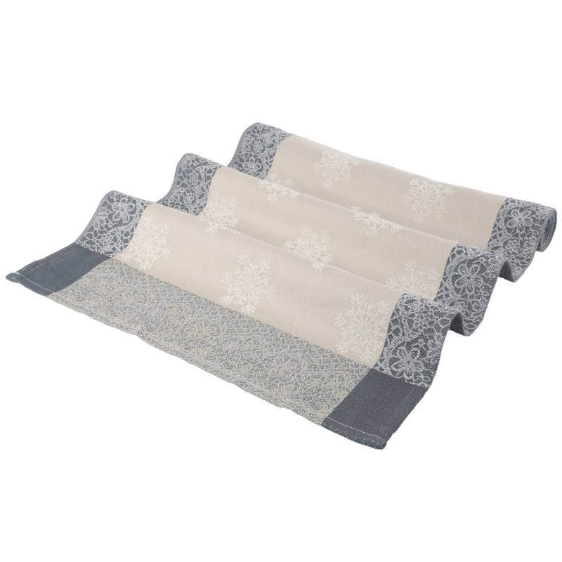 Tischläufer mit Schneeflocken-Motiven von My Home
