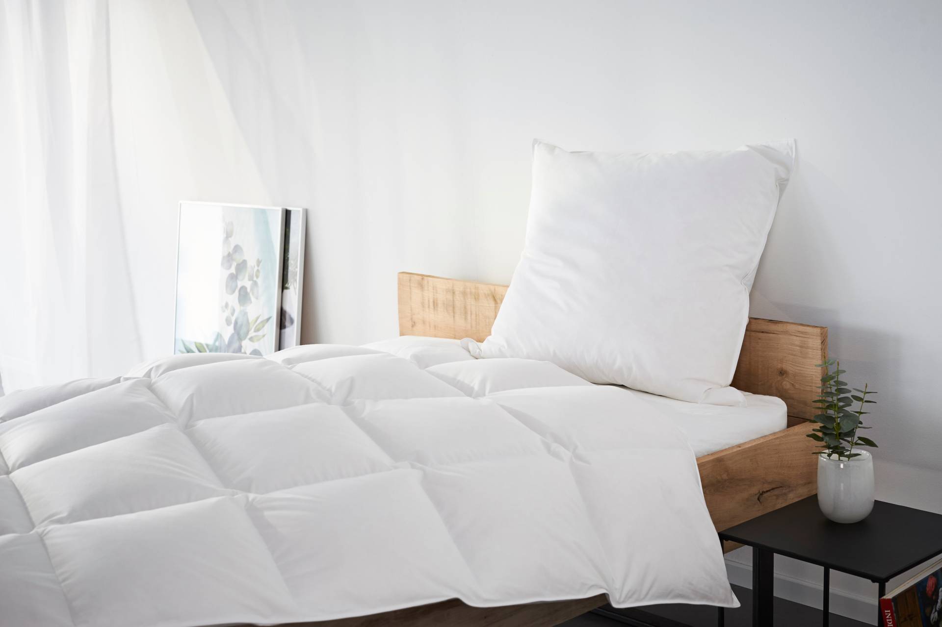 my home 3-Kammer-Kopfkissen "Kyam" Füllung: Innenkissen 100% Federn, Außenkissen 90% Daunen Bezug: Baumwolle 1 Stk. tlg. von My Home