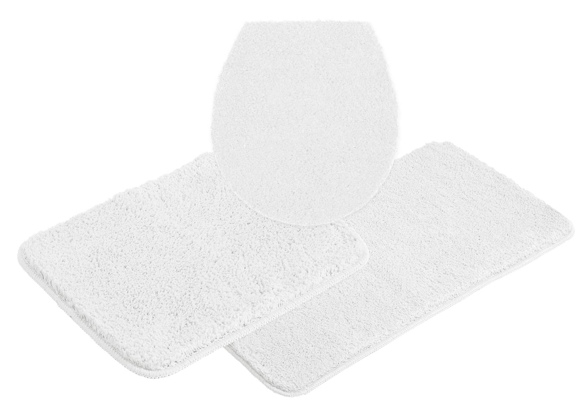 my home Badematte "Inga, Badezimmer Teppich, Badvorleger" Höhe 20 mm rutschhemmend beschichtet fußbodenheizungsgeeignet  schnell trocknend  strapazierfähig Badteppich, unifarben, weich, als halbrund und rechteckig erhältlich von My Home