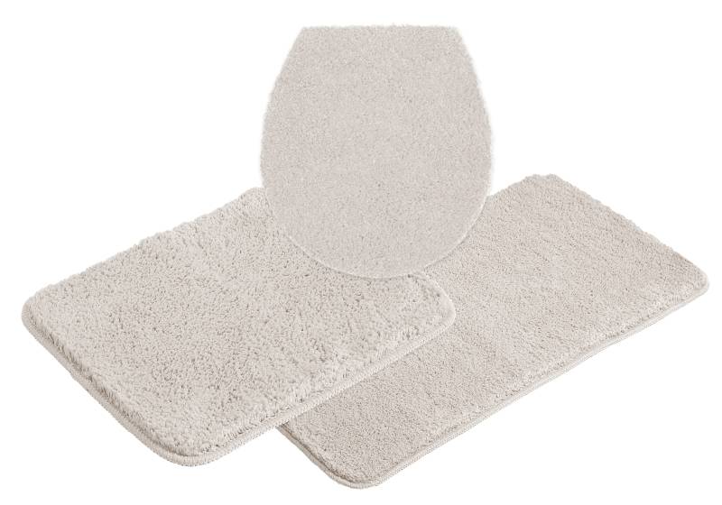 my home Badematte "Inga, Badezimmer Teppich, Badvorleger" Höhe 20 mm rutschhemmend beschichtet fußbodenheizungsgeeignet  schnell trocknend  strapazierfähig Badteppich, unifarben, weich, als halbrund und rechteckig erhältlich von My Home